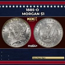 1885-o Morgan Dollar $1 Grades ms64+