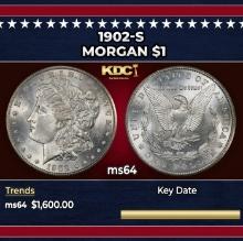 1902-s Morgan Dollar $1 ms64 SEGS