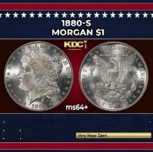 1880-s Morgan Dollar $1 Grades ms64+
