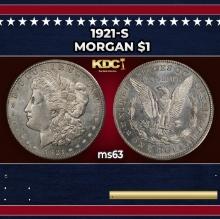 1921-s Morgan Dollar $1 Grades ms63