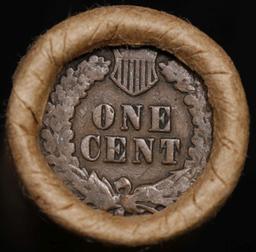 Lincoln Wheat Cent 1c Mixed Roll Orig Brandt McDonalds Wrapper, 1918-s end, Indian other end