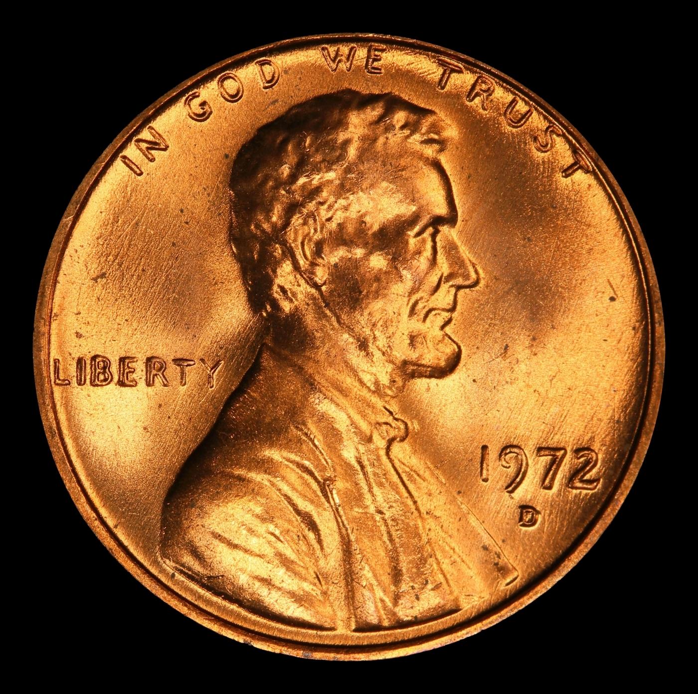 1972-d Lincoln Cent Near Top Pop 1c ms67 rd SEGS