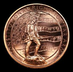 Right To Bear Arms 2nd Amendment - 1oz .999 Fine Copper Round