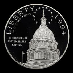 1994-S Capitol Proof Modern Commem Dollar $1 pr70 dcam SEGS