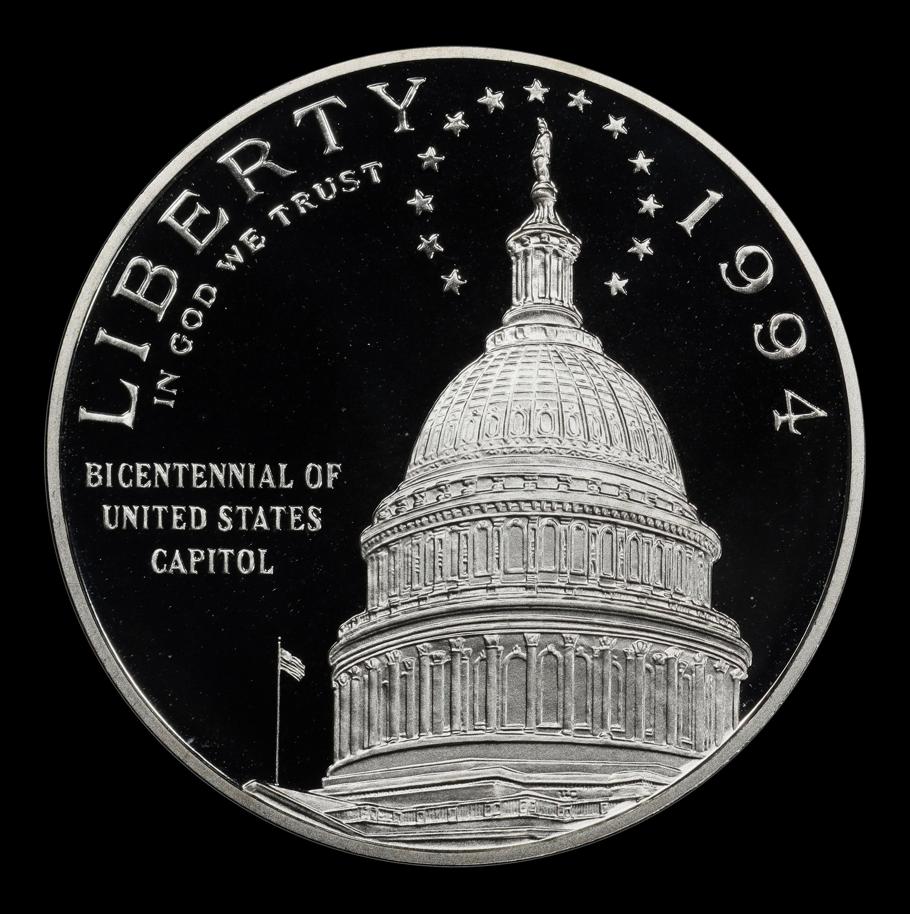 1994-S Capitol Proof Modern Commem Dollar $1 pr70 dcam SEGS