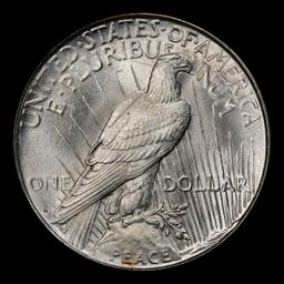 1923-d Peace Dollar $1 ms65 SEGS