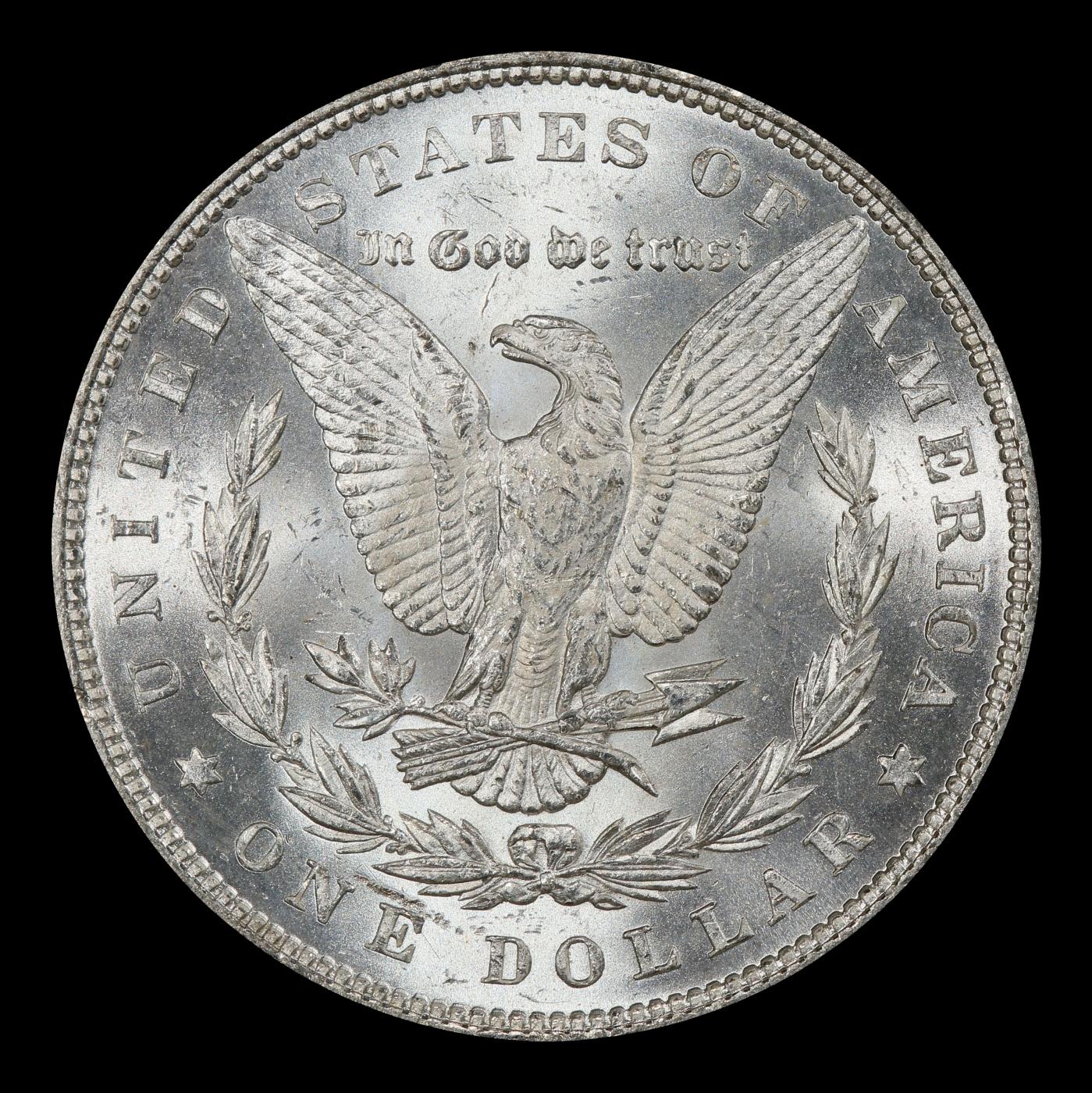 1879-p Morgan Dollar $1 Grades ms63+