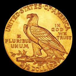 1915-p Gold Indian Quarter Eagle TOP POP! $2 1/2 ms66 USCG