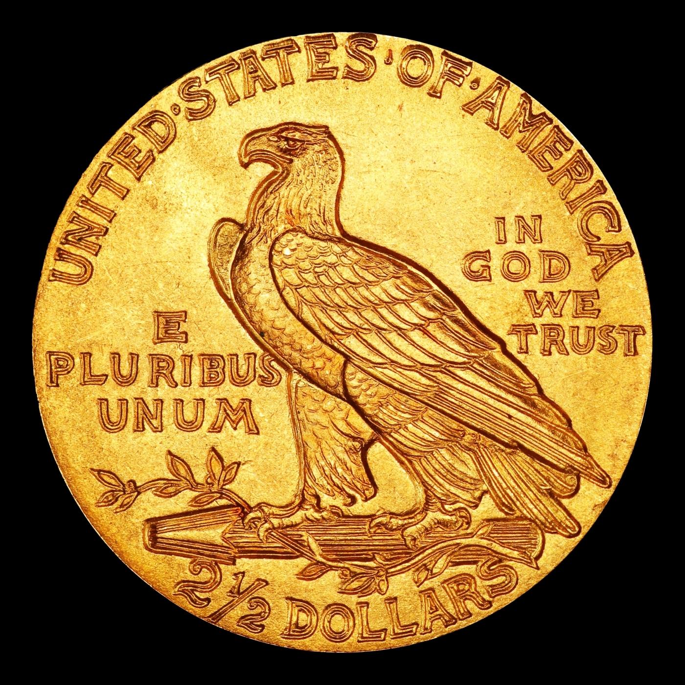 1915-p Gold Indian Quarter Eagle TOP POP! $2 1/2 ms66 USCG