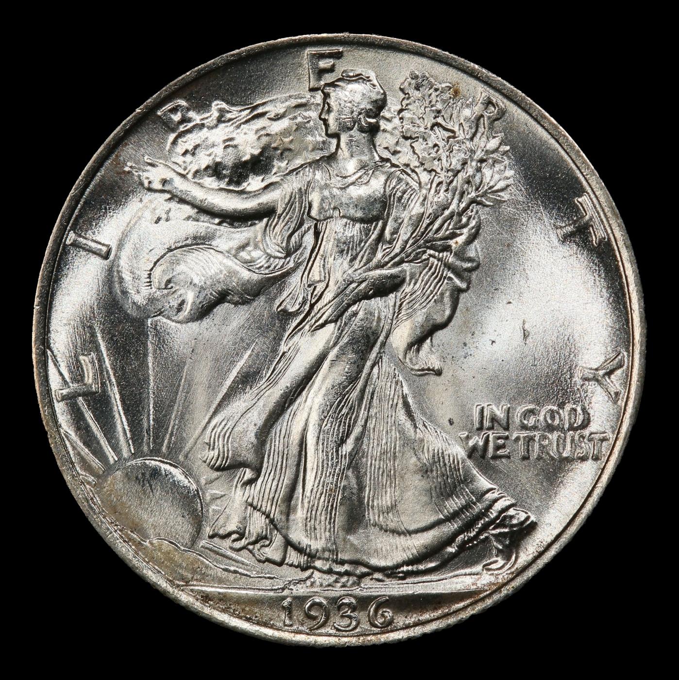 1936-p Walking Liberty Half Dollar 50c ms66+ SEGS