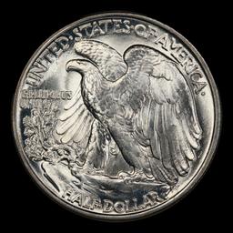 1944-p Walking Liberty Half Dollar Near Top Pop 50c ms67 SEGS