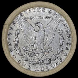 EY- Circulated SEARS Silver Morgan Dollar $1 Roll 20 Coin 1893/'P' Rev Ends