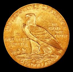1911-p Gold Indian Quarter Eagle $2 1/2 ms64+ SEGS