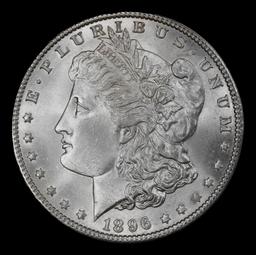 1896-p Morgan Dollar Near Top Pop! $1 ms67 SEGS
