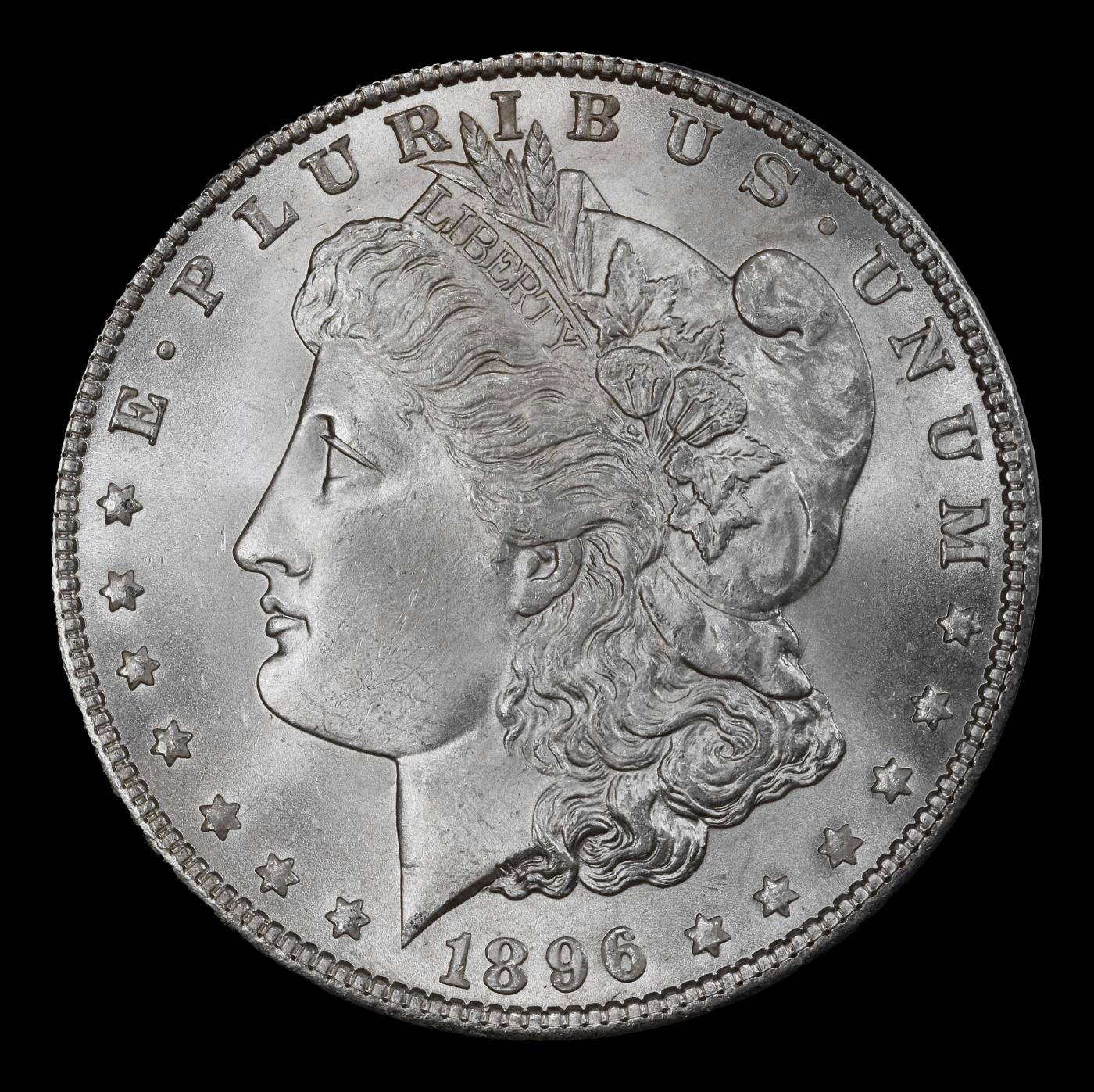 1896-p Morgan Dollar Near Top Pop! $1 ms67 SEGS