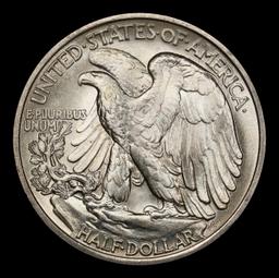 1937-p Walking Liberty Half Dollar Near Top Pop 50c ms67+ SEGS