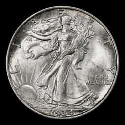 1934-d Walking Liberty Half Dollar 50c ms65 SEGS
