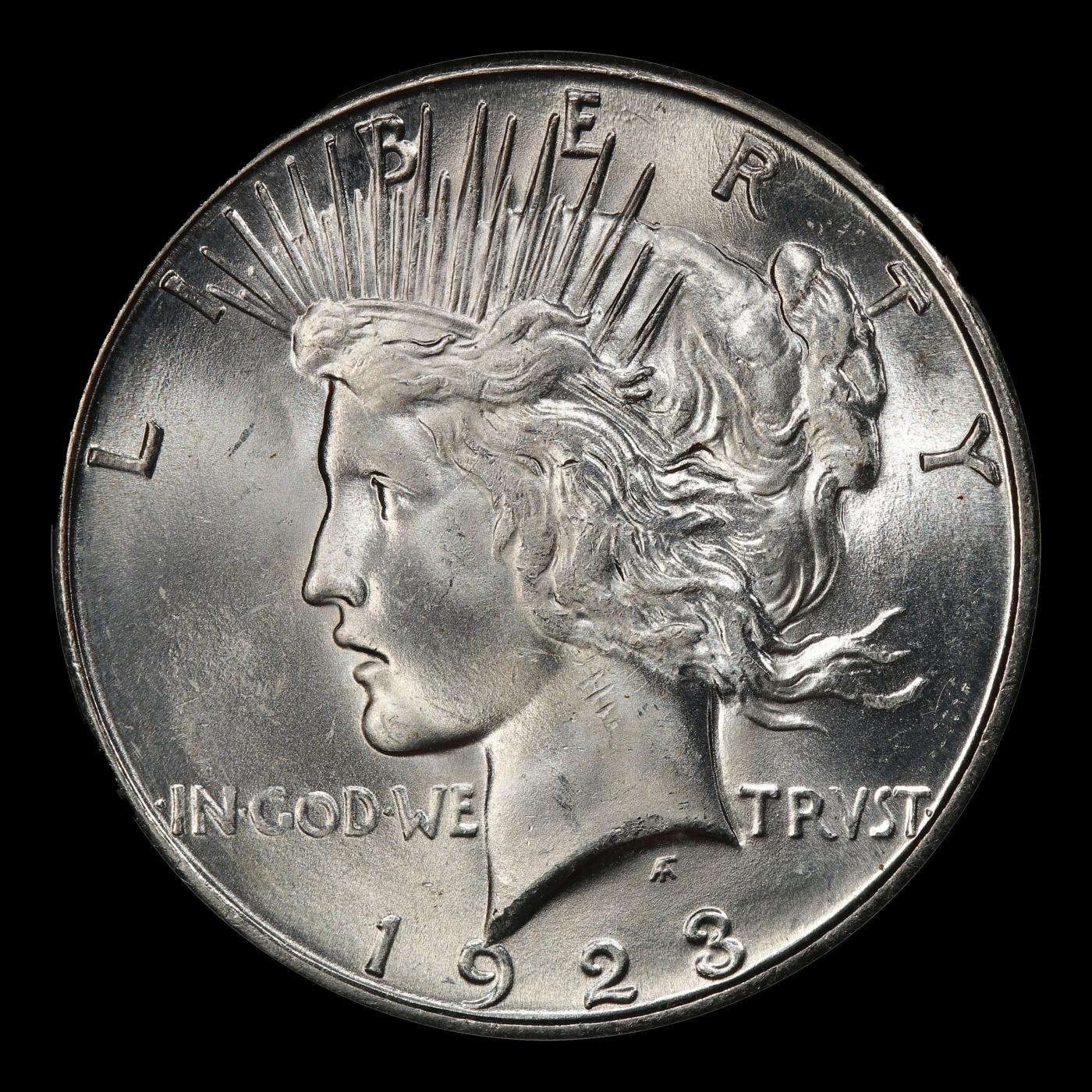 1923-s Peace Dollar $1 ms65 SEGS