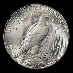 1923-s Peace Dollar $1 ms65 SEGS