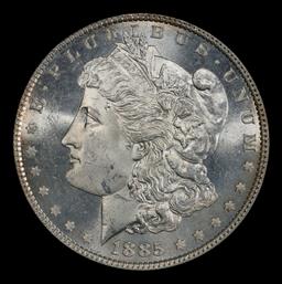 1885-p Morgan Dollar $1 Grades ms63