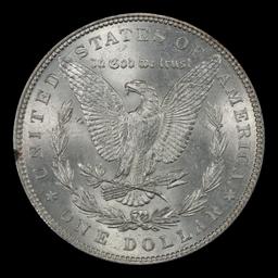 1880-p Morgan Dollar $1 Grades ms63+