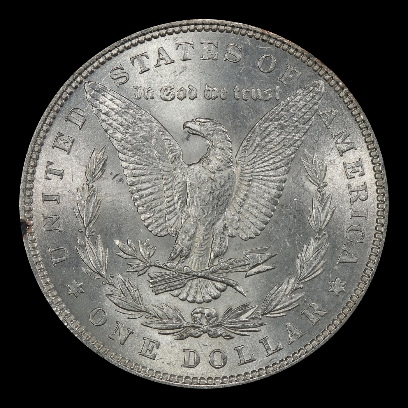 1880-p Morgan Dollar $1 Grades ms63+
