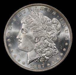1887-p Morgan Dollar $1 ms66+ SEGS