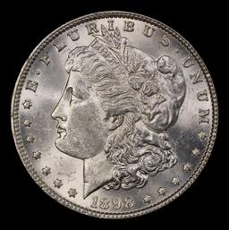 1898-p Morgan Dollar $1 Grades ms62+