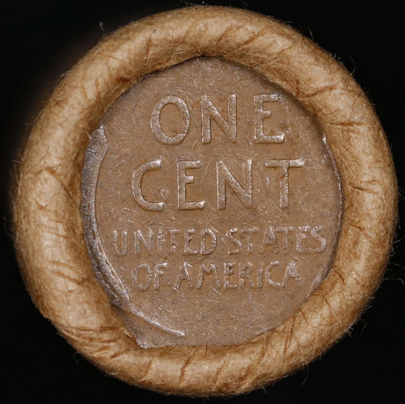Lincoln Wheat Cent 1c Mixed Roll Orig Brandt McDonalds Wrapper, 1909-p end, Wheat other end