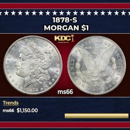 1878-s Morgan Dollar $1 ms66 SEGS
