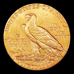 1916-s Gold Indian Half Eagle $5 ms64+ USCG