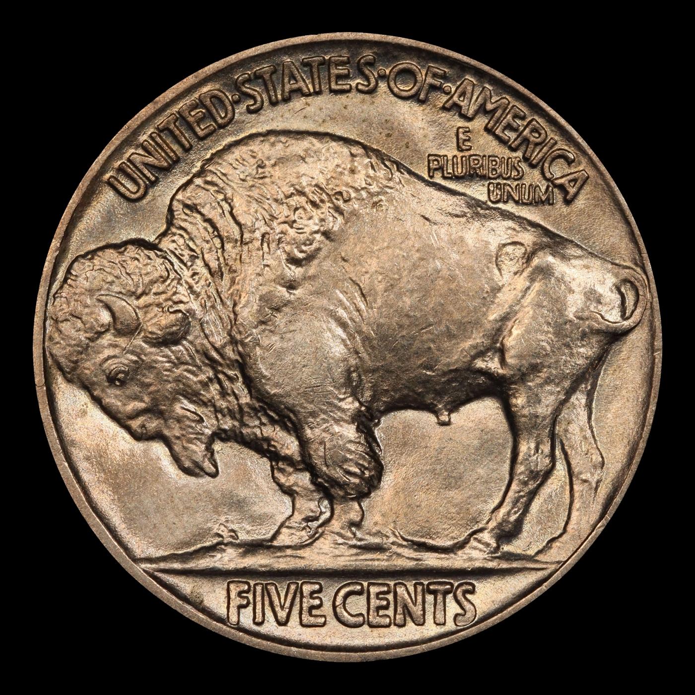 1915-p Buffalo Nickel 5c Grades ms65+