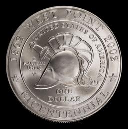 2002-W West Point Modern Commem Dollar $1 ms70 SEGS