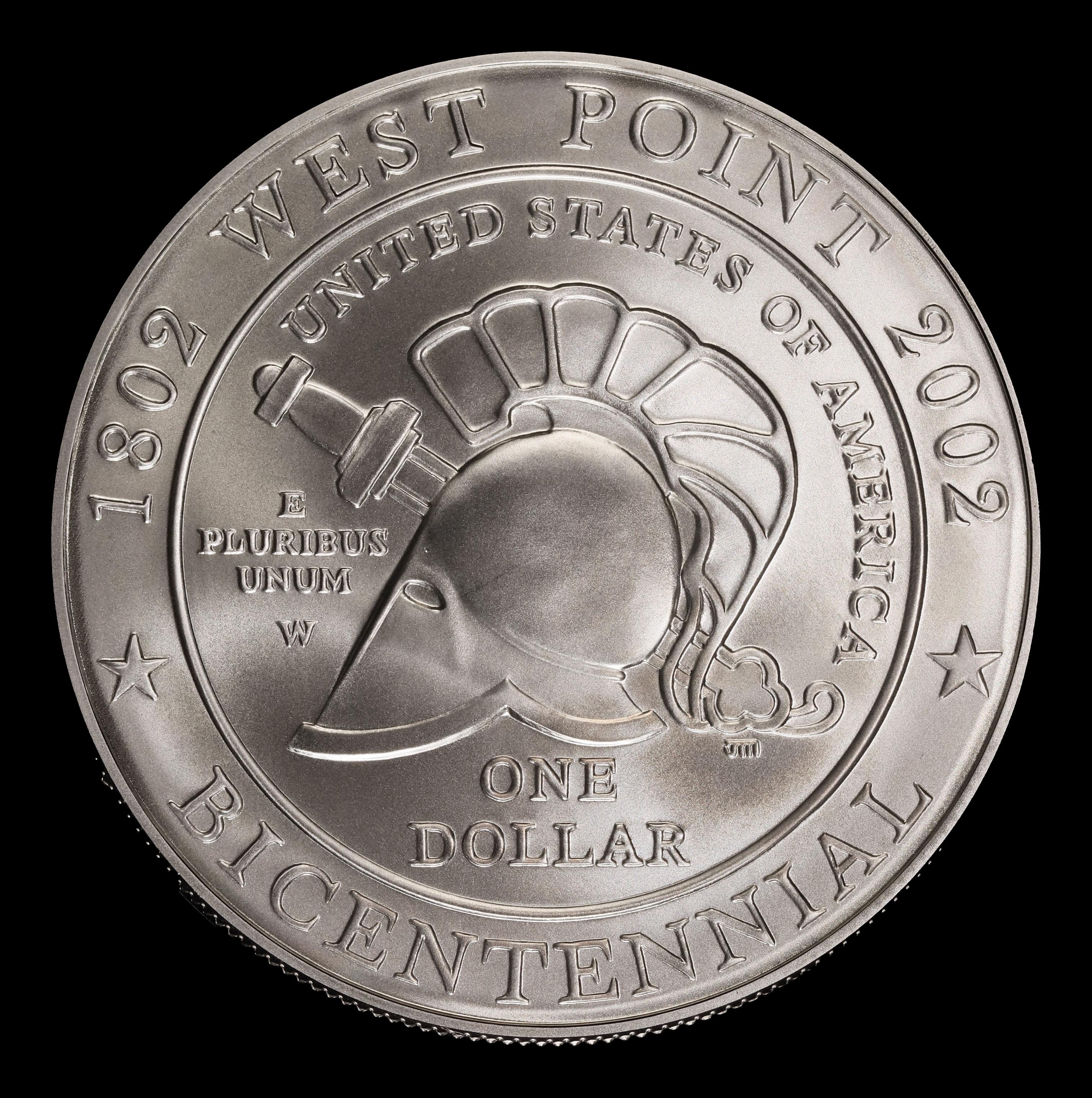 2002-W West Point Modern Commem Dollar $1 ms70 SEGS