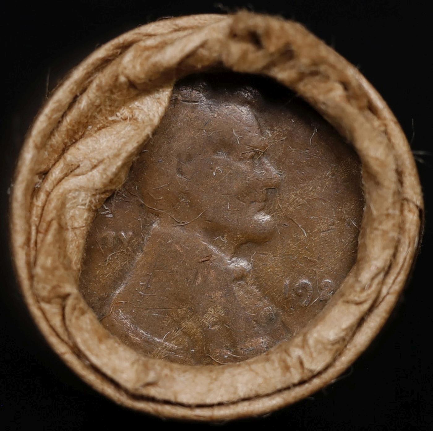 Lincoln Wheat Cent 1c Mixed Roll Orig Brandt McDonalds Wrapper, 1923-d end, Wheat other end