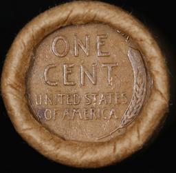Lincoln Wheat Cent 1c Mixed Roll Orig Brandt McDonalds Wrapper, 1923-d end, Wheat other end