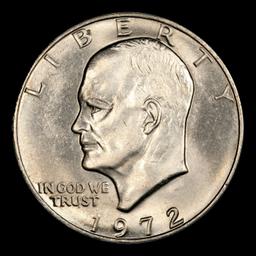 1972-p Ty 2 Eisenhower Dollar Near Top Pop $1 ms66 SEGS
