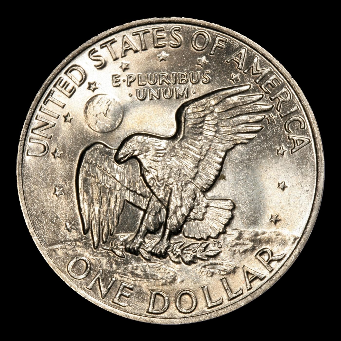 1972-p Ty 2 Eisenhower Dollar Near Top Pop $1 ms66 SEGS