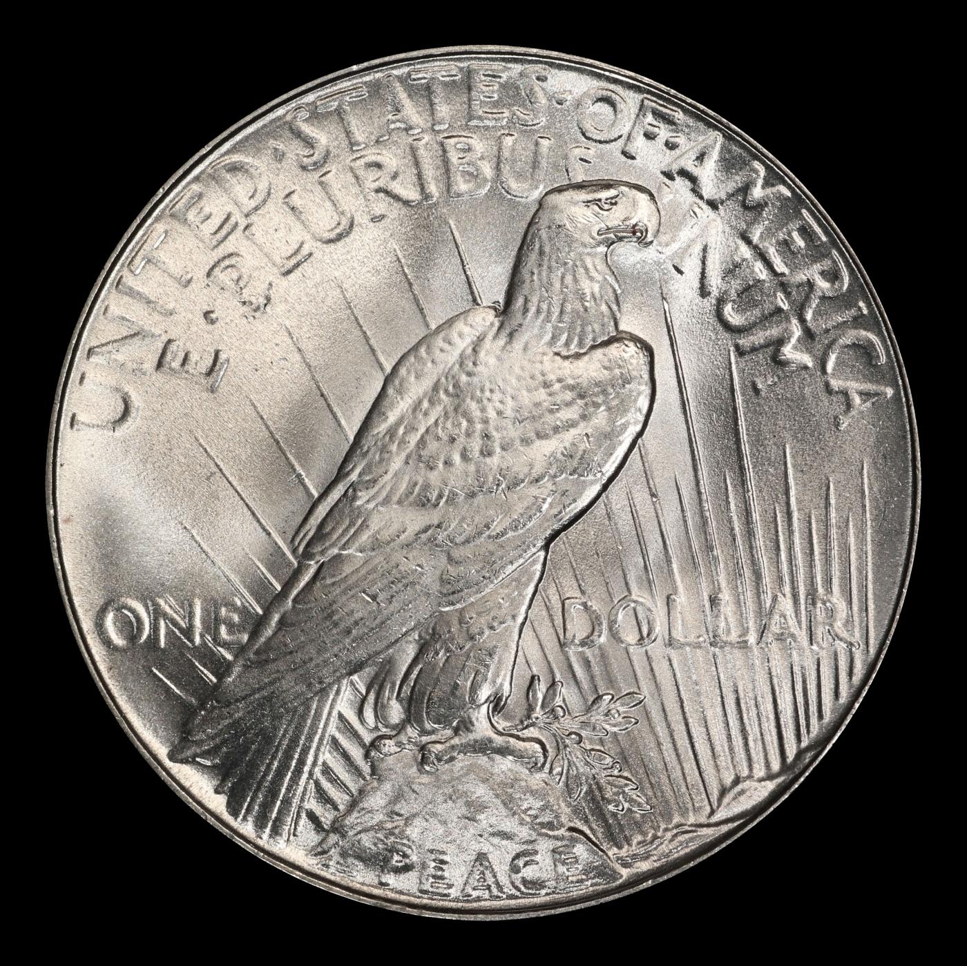 1934-p Peace Dollar Near Top Pop $1 ms66+ SEGS