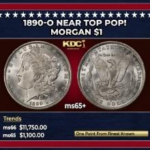 1890-o Morgan Dollar Near Top Pop! $1 ms65+ SEGS