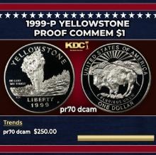 1999-P Yellowstone Proof Modern Commem Dollar $1 pr70 dcam SEGS