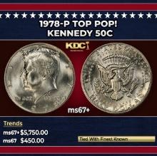 1978-p Kennedy Half Dollar TOP POP! 50c ms67+ SEGS