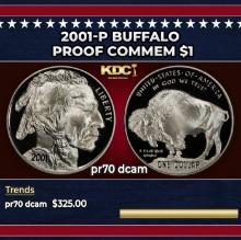 2001-P Buffalo Proof Modern Commem Dollar $1 pr70 dcam SEGS