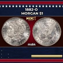 1882-o Morgan Dollar $1 Grades ms64