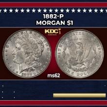 1882-p Morgan Dollar $1 Grades ms62