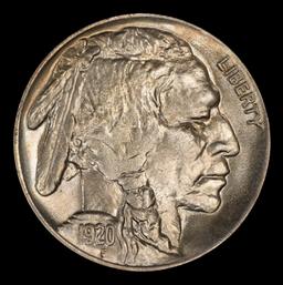 1920-p Buffalo Nickel 5c Grades ms65