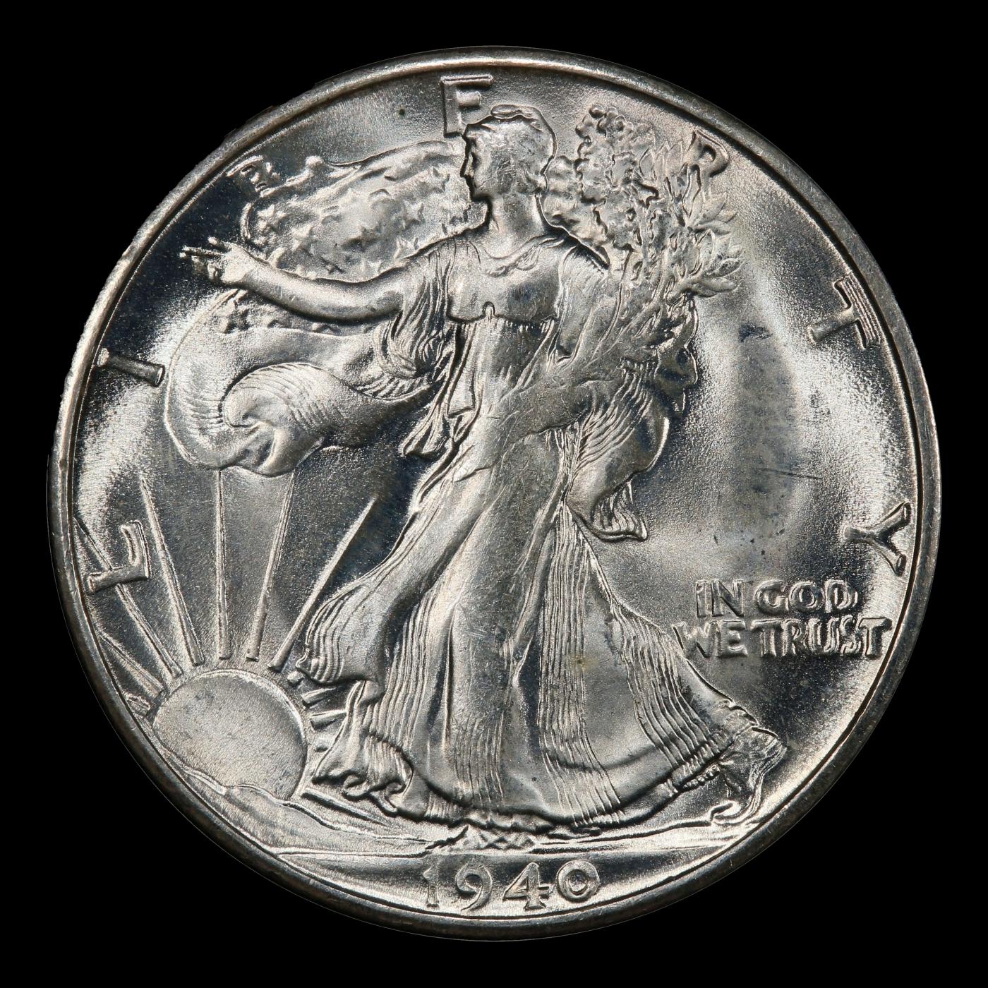 1940-s Walking Liberty Half Dollar 50c Grades ms65