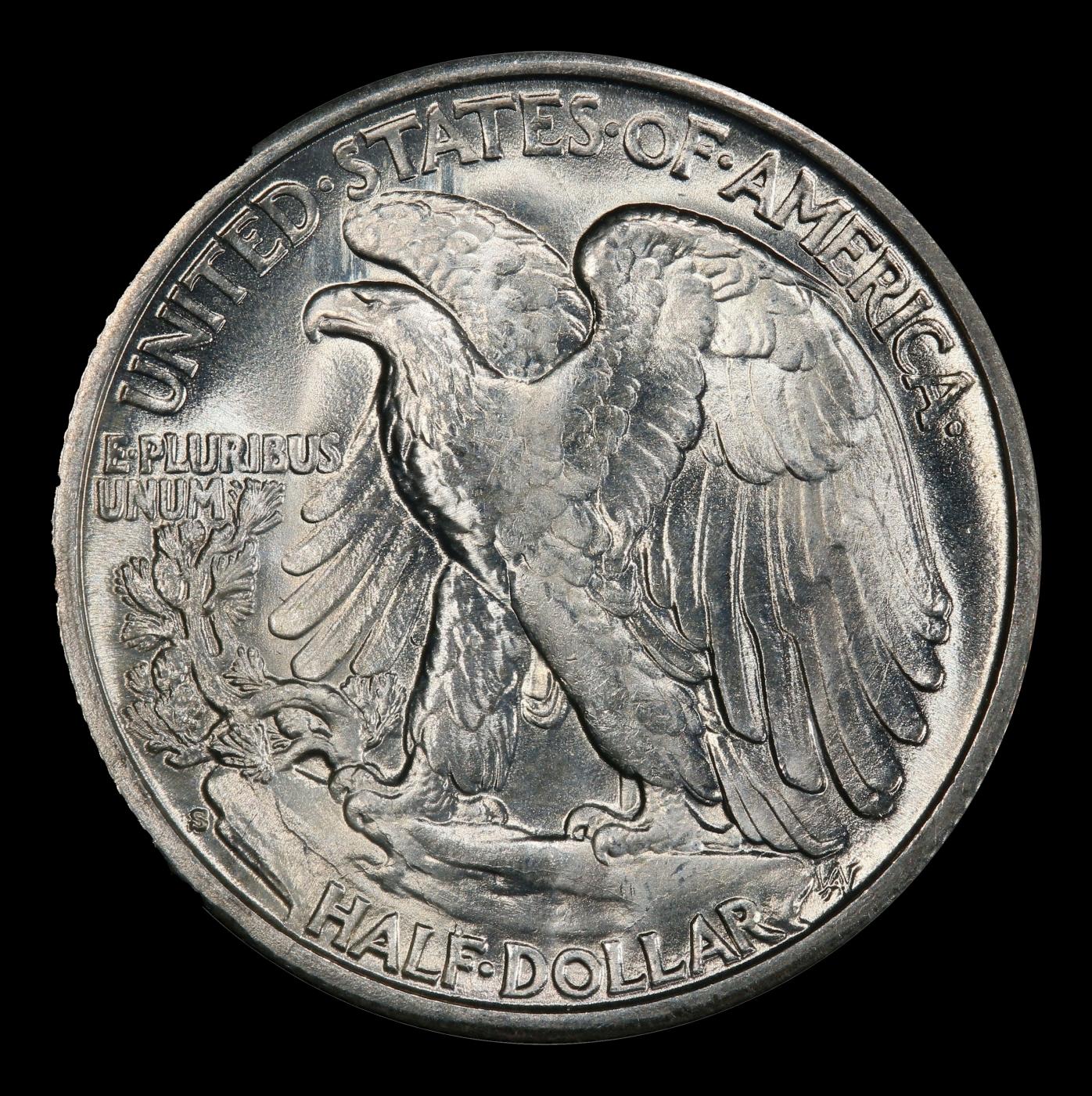 1940-s Walking Liberty Half Dollar 50c Grades ms65