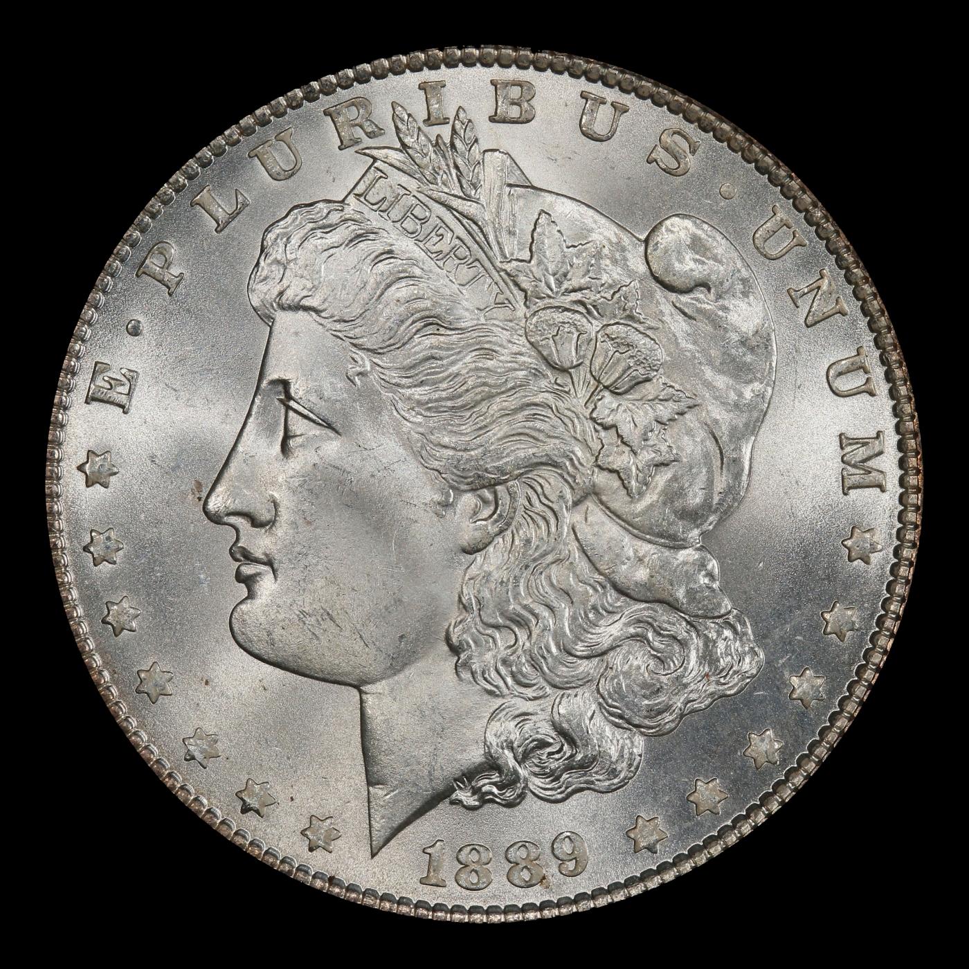 1889-p Morgan Dollar $1 Grades ms64