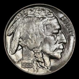 1935-d Buffalo Nickel Near Top Pop 5c ms66+ SEGS